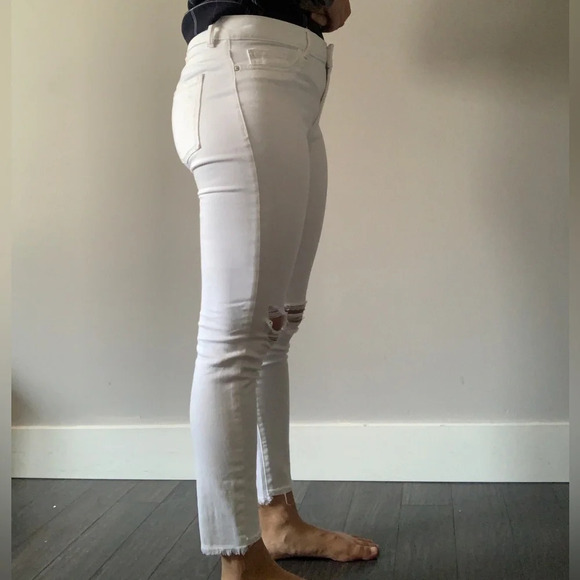 Margaux DL1961 Women's Florence Skinny Mid Rise Ankle Jeans ripped style size 29 - Picture 2 of 9